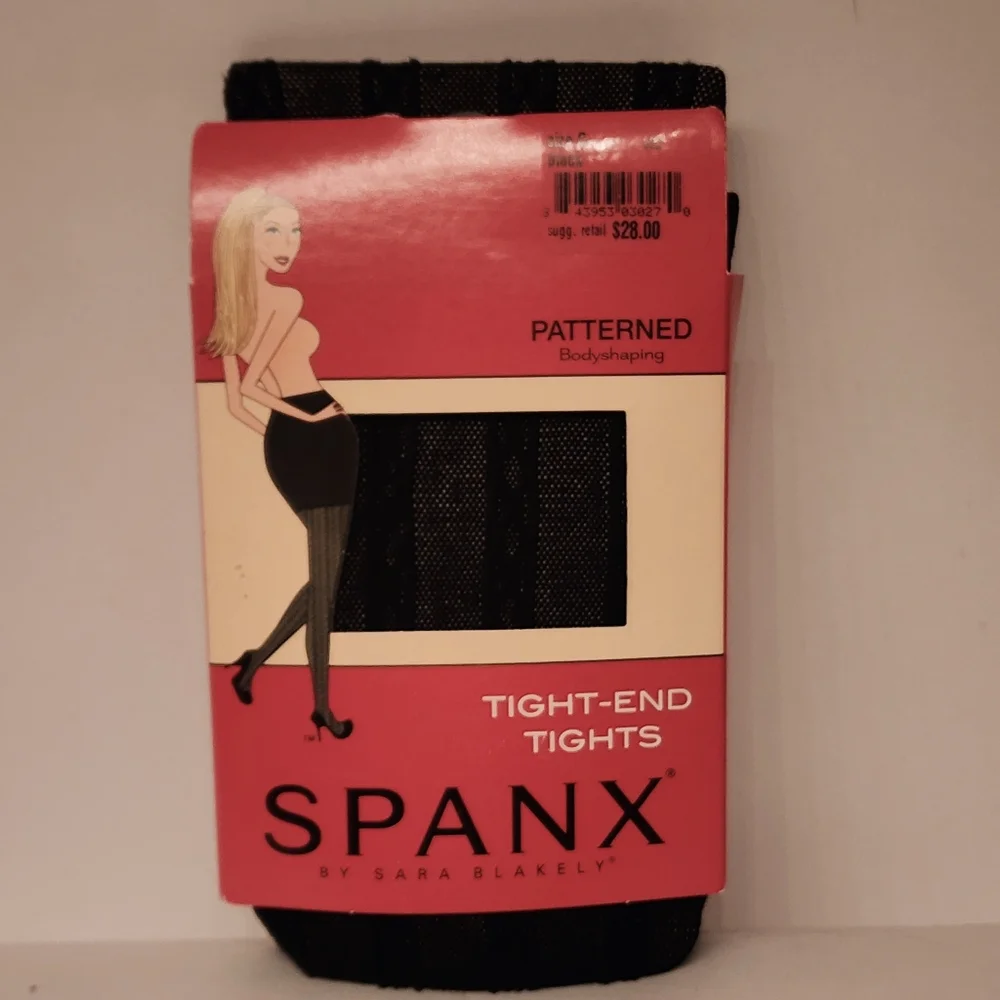 SPANX Patterned Bodyshaping Tight End Tights  Comfortable Tummy Control Size C